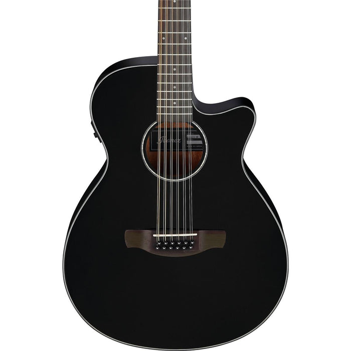 Ibanez AEG5012 12-String Acoustic-Electric Guitar, Black