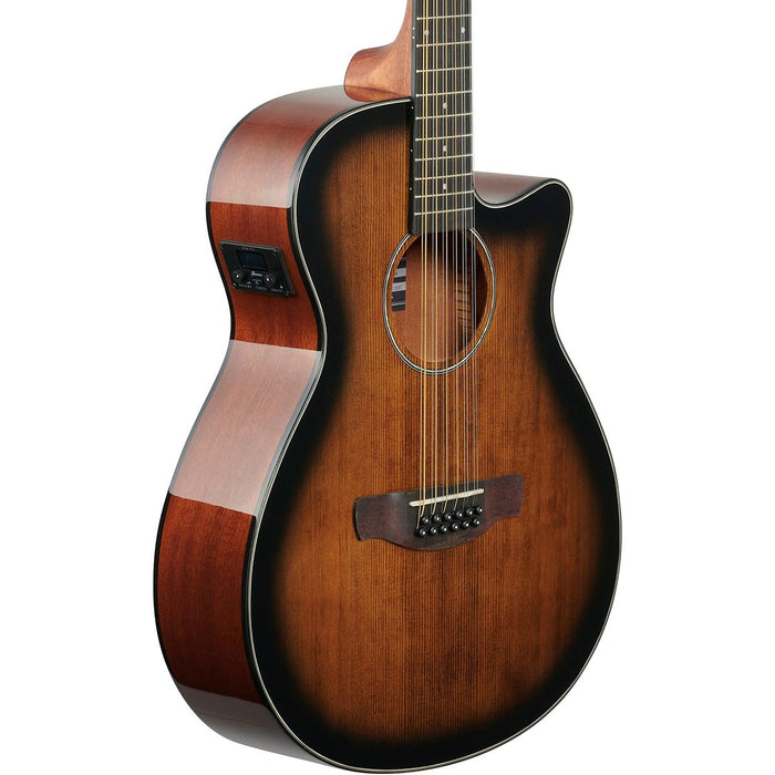 Ibanez AEG5012 12-String Acoustic Electric Guitar, Dark Violin Sunburst