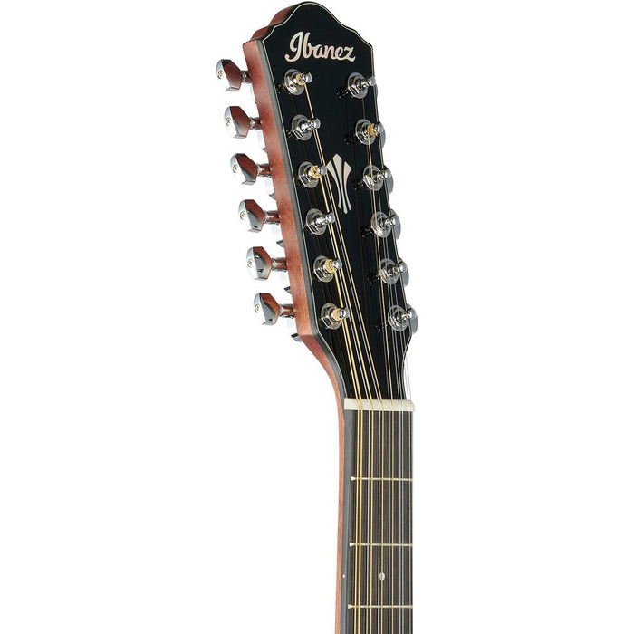 Ibanez AEG5012 12-String Acoustic Electric Guitar, Dark Violin Sunburst