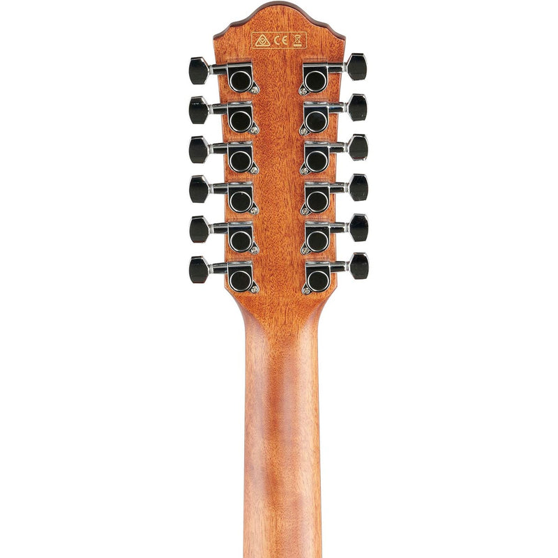 Ibanez AEG5012 12-String Acoustic Electric Guitar, Dark Violin Sunburst
