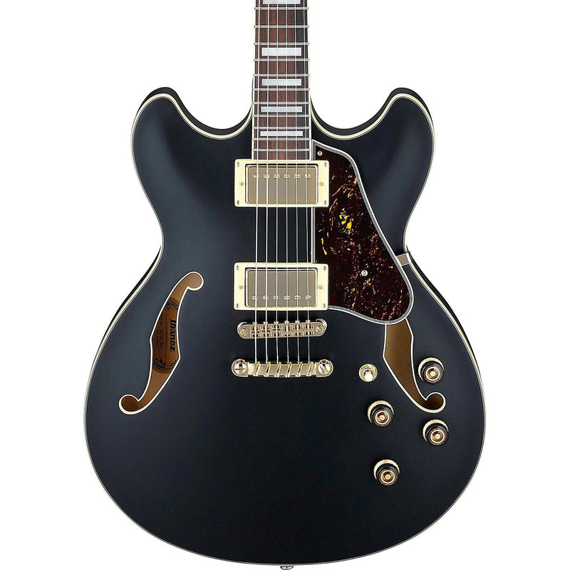 Ibanez Artcore AS73G Semi-Hollow Electric Guitar, Flat Black