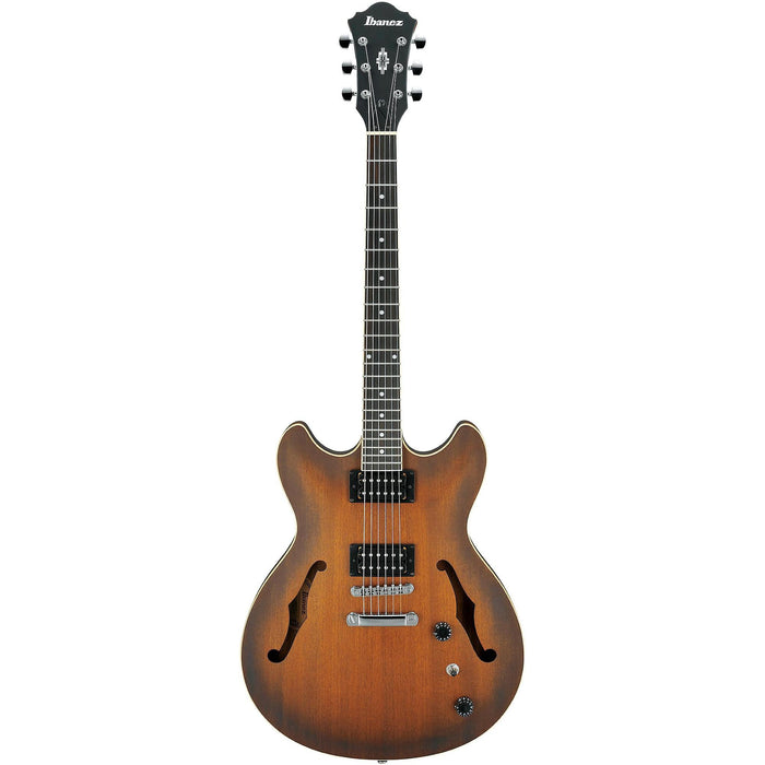 Ibanez Artcore Series AS53 Semi-Hollow Electric Guitar, Flat Tobacco