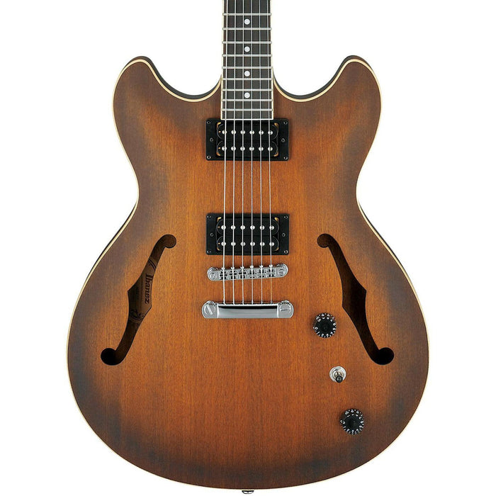 Ibanez Artcore Series AS53 Semi-Hollow Electric Guitar, Flat Tobacco