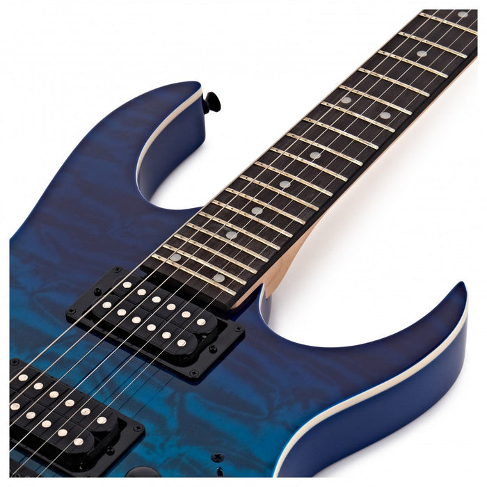 Ibanez GIO GRG120QASP Electric Guitar (Blue Gradiation)
