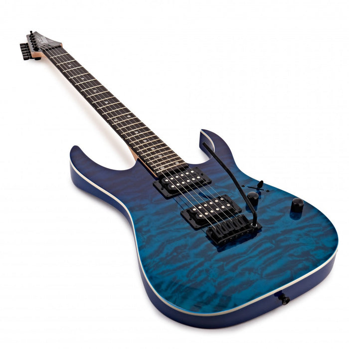 Ibanez GIO GRG120QASP Electric Guitar, Blue Gradiation