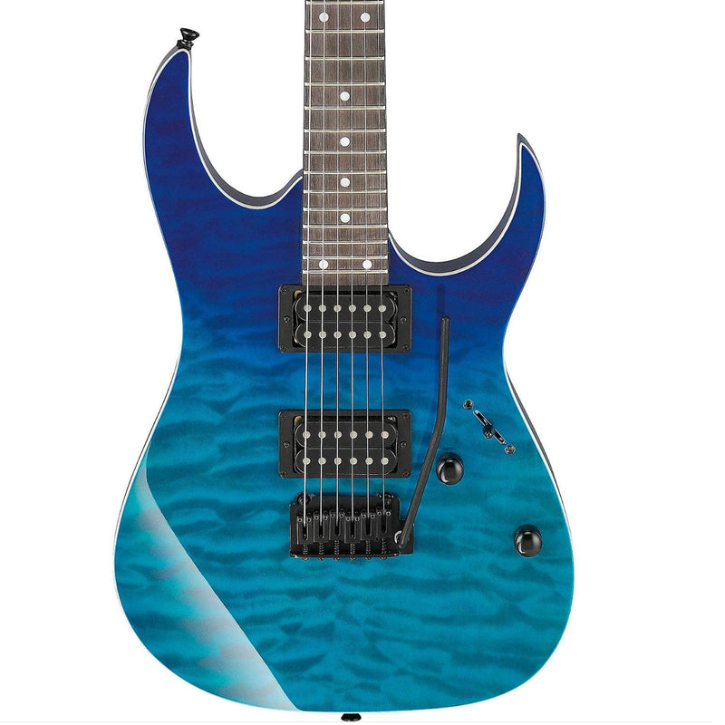 Ibanez GIO GRG120QASP Electric Guitar, Blue Gradiation