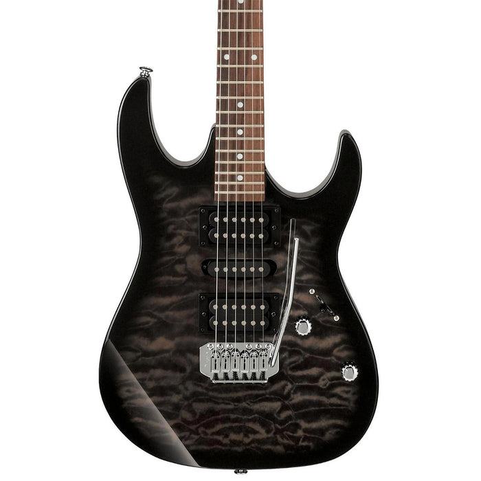 Ibanez GRX70QA RG GIO Series Electric Guitar, Transparent Black Sunburst