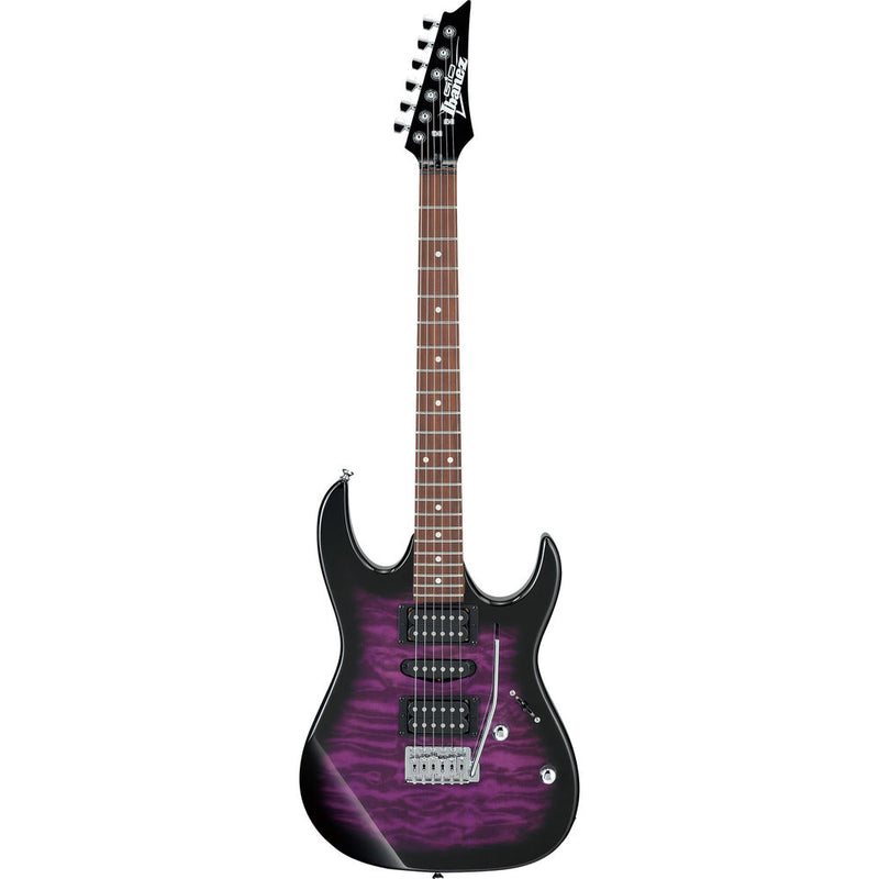 Ibanez GRX70QA RG GIO Series Electric Guitar, Transparent Violet Sunburst