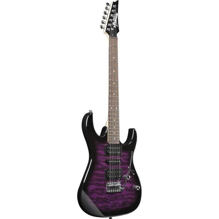Ibanez GRX70QA RG GIO Series Electric Guitar, Transparent Violet Sunburst