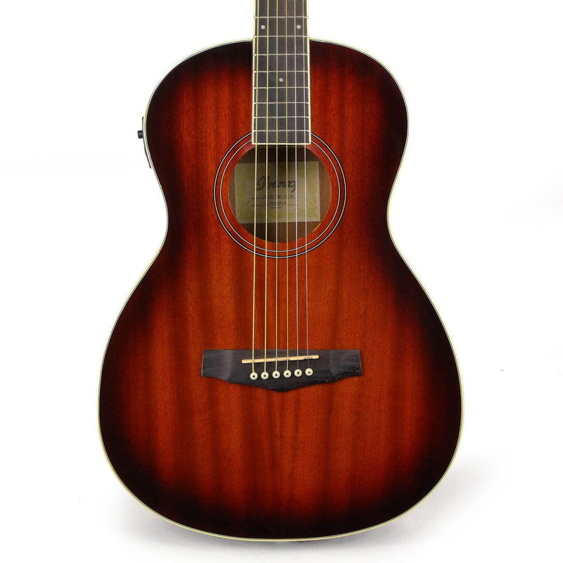 Ibanez PN12E Parlor Acoustic/Electric Guitar (Vintage Mahogany Sunburst)