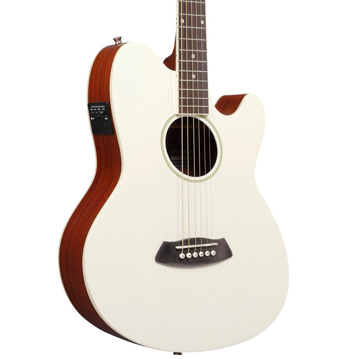 Ibanez Talman TCY10E Acoustic Electric Guitar, Ivory