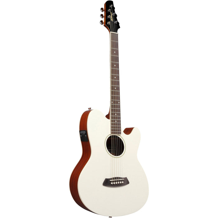 Ibanez Talman TCY10E Acoustic Electric Guitar, Ivory
