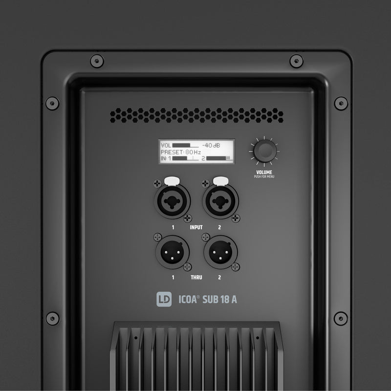 LD Sytems ICOA SUB 18 A Powered 18" Bass Reflex PA Subwoofer