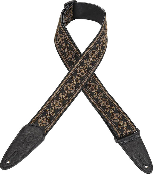 Levy's Leathers MGHJ2-001 2" Jacquard Guitar Strap, Garment Backing-Dirt Cheep