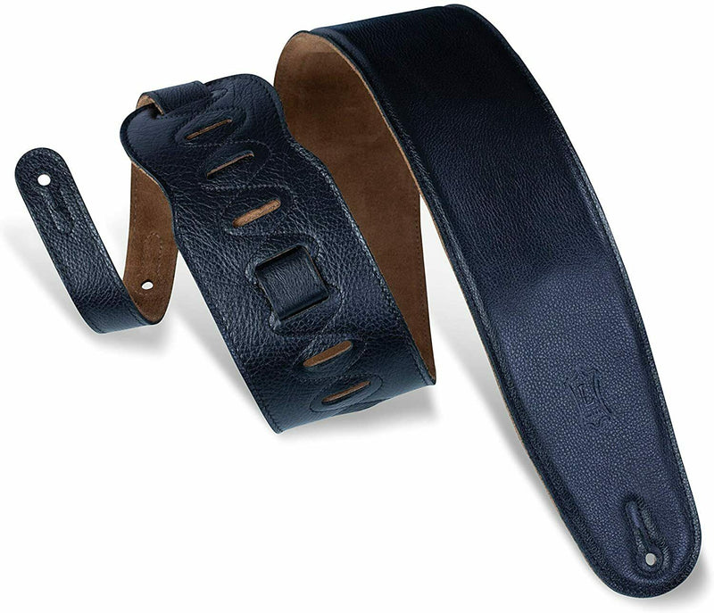Levy's MSS2 4.5-inch Garment Leather with Heavy Padding Bass Strap, Black