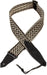 Levy's MSSC80 2" Heavy Cotton Guitar Strap w/Tooled Leather Ends - Black and White-Dirt Cheep
