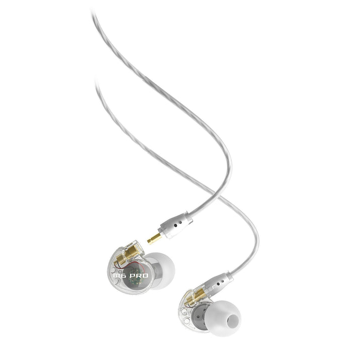 MEElectronics M6 PRO G2 Universal-Fit Noise-Isolating Musician's In-Ear Monitors with Detachable Cables (Clear)-Dirt Cheep