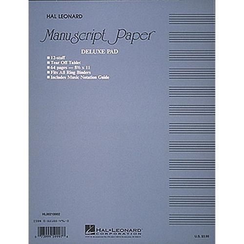 Manuscript Paper, Deluxe Pad, Blue Cover-Dirt Cheep