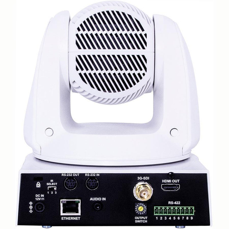 Marshall Electronics CV630-IPW UHD30 IP PTZ 30x Optical Zoom 8.5mp (1/2.5 Inch) Camera (4.6 135mm), White