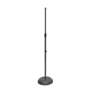 On-Stage Stands MS7201B Round Base Mic Stand, Black-Dirt Cheep