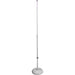 On-Stage Stands MS7201W Round Base Mic Stand, White-Dirt Cheep