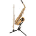 On-Stage Stands SXS7101B Alto / Tenor Sax Stand with Flute Peg-Dirt Cheep