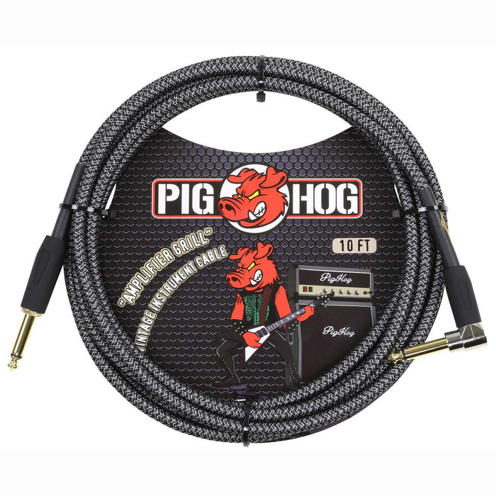 Pig Hog PCH10AGR Amp Grill Premium Instrument Cable, 10'