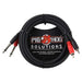 Pig Hog PD-R1410 RCA to 1/4" Dual Cable, 10'-Dirt Cheep
