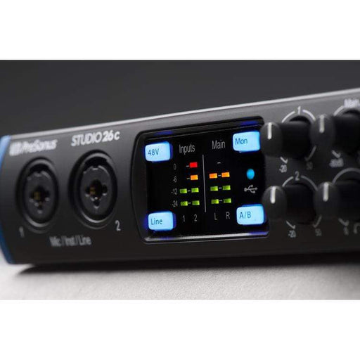 PreSonus Studio 26c 2x4 USB Type-C Audio/MIDI Interface-Dirt Cheep