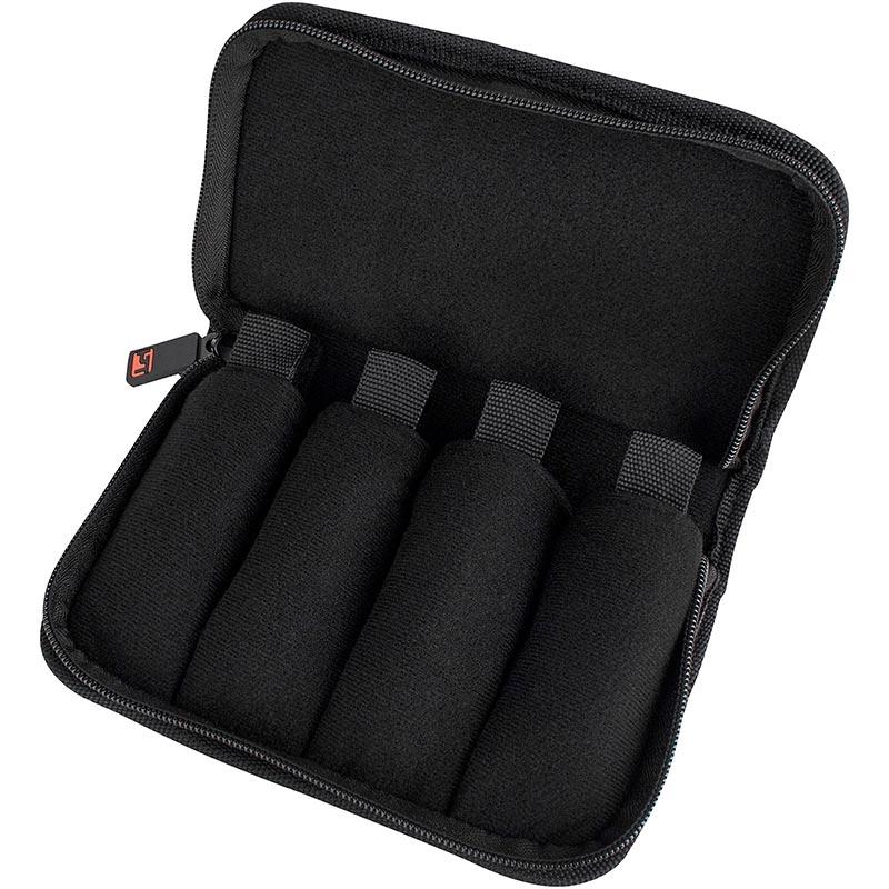 Protec A221ZIP Trumpet Mouthpiece Nylon Pouch with Zipper Closure, 4-Piece