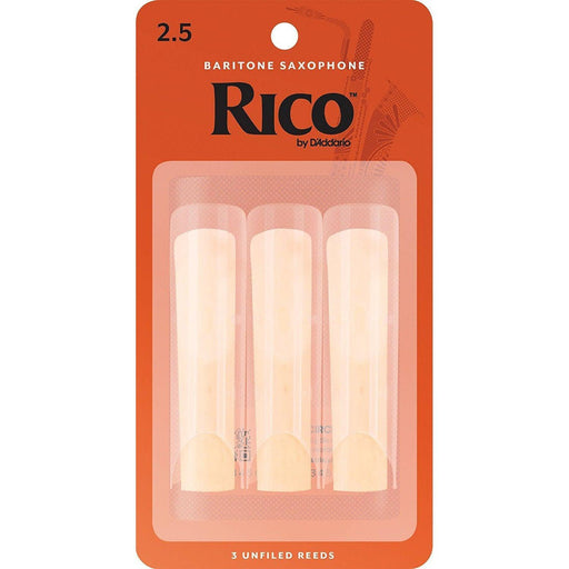 RICO Baritone Sax Reeds, Strength 2.5, 3-pack-Dirt Cheep