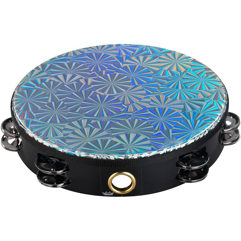 Remo Prizmatic Tambourine, 10 inch double row-Dirt Cheep