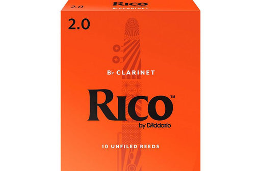 Rico Bb Clarinet Reeds, Strength 2.0, 10-pack-Dirt Cheep
