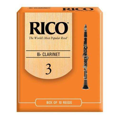 Rico Bb Clarinet Reeds, Strength 3.0, 10-pack-Dirt Cheep