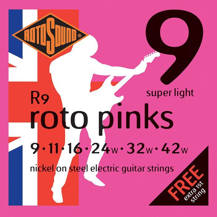 Rotosound R9 Light Electric Guitar Strings (9-42)-Dirt Cheep