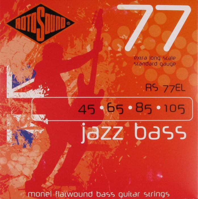 Rotosound RS77EL - Monel Flatwound Standard - Extra Long  (45 65 85 105)