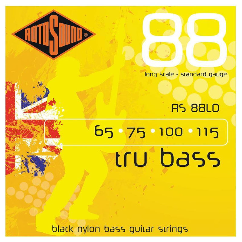 Rotosound RS88LD Black Nylon Flatwound Standard