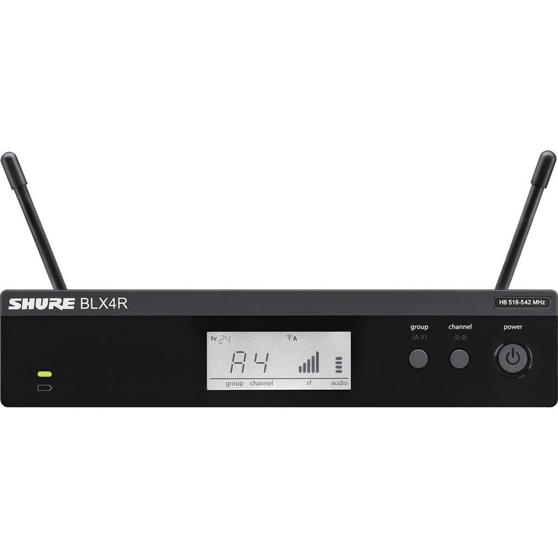 Shure BLX24R/SM58 Rackmount Wireless Handheld Microphone System with SM58 Capsule (H9: 512 to 542 MHz)