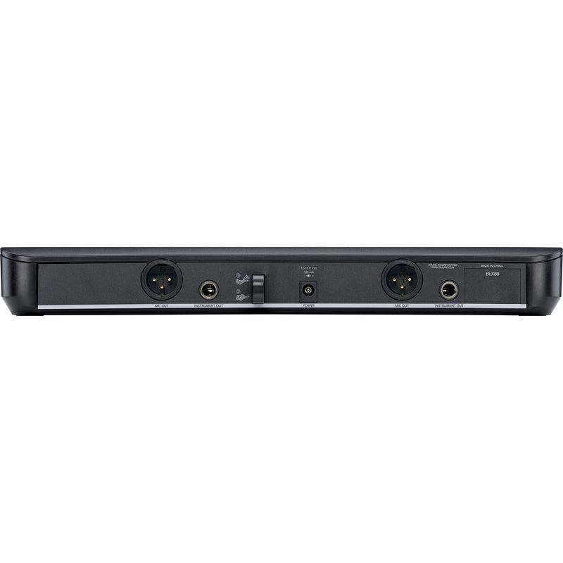 Shure BLX288/PG58 Dual-Channel Wireless Handheld Microphone System with PG58 Capsules (H9: 512 to 542 MHz)