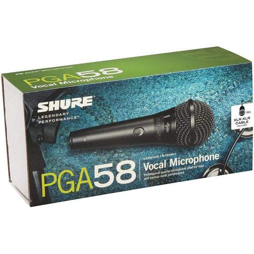 Shure PGA58-XLR Cardioid Dynamic Vocal Microphone-Dirt Cheep