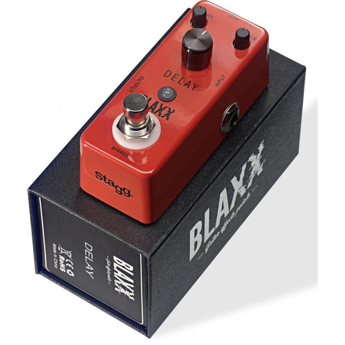 Stagg BX-DELAY BLAXX Series Delay Effect Pedal for Guitar-Dirt Cheep