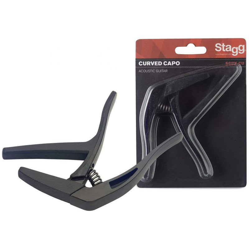 Stagg SCPX−CU Standard Guitar Capo, Black-Dirt Cheep