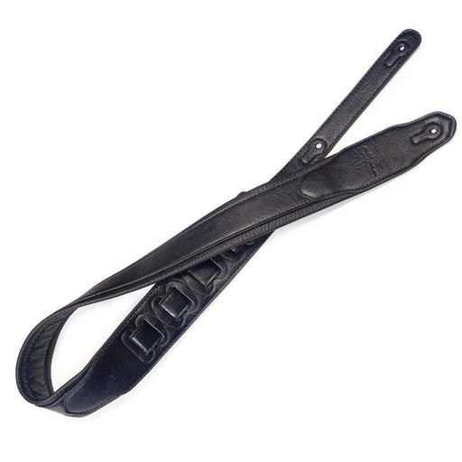 Stagg SPFL 40 BLK Padded Leather Style Guitar Strap, Black-Dirt Cheep