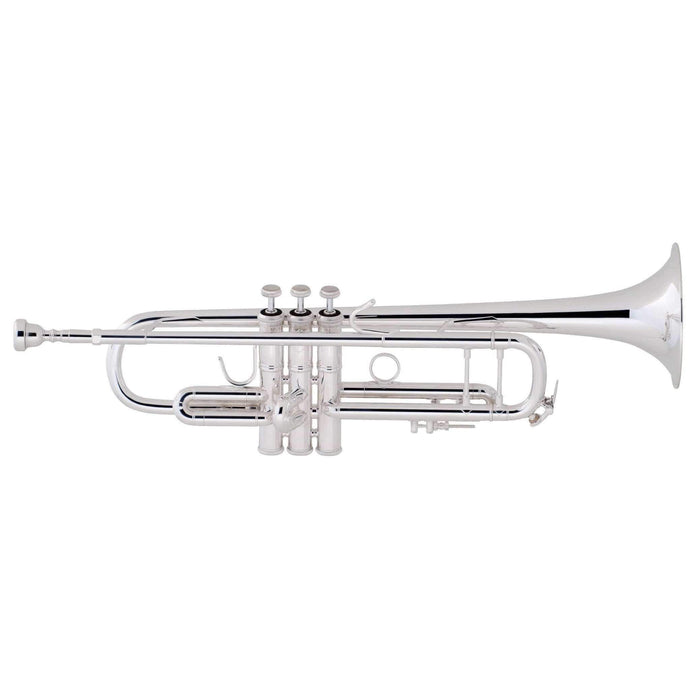Strauss 6500S Intermediate Silver Trumpet Outfit w/ Fitted Case and Mouthpiece-Dirt Cheep