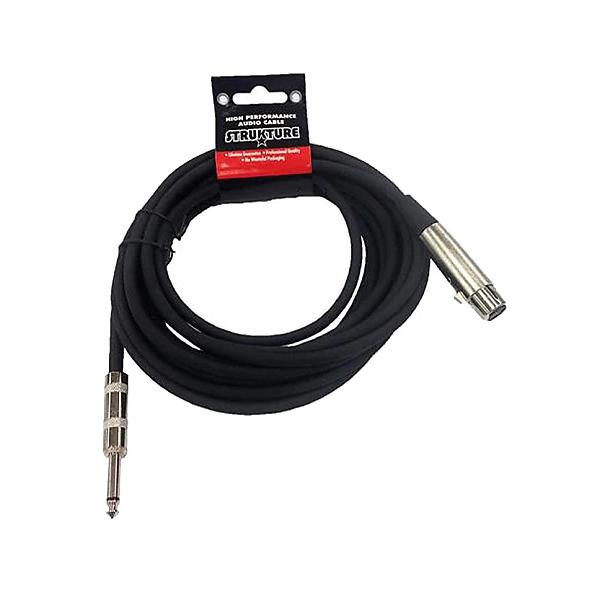 Strukture SMCHZ20 20ft HiZ Microphone Cable (XLR female to 1/4" male)-Dirt Cheep