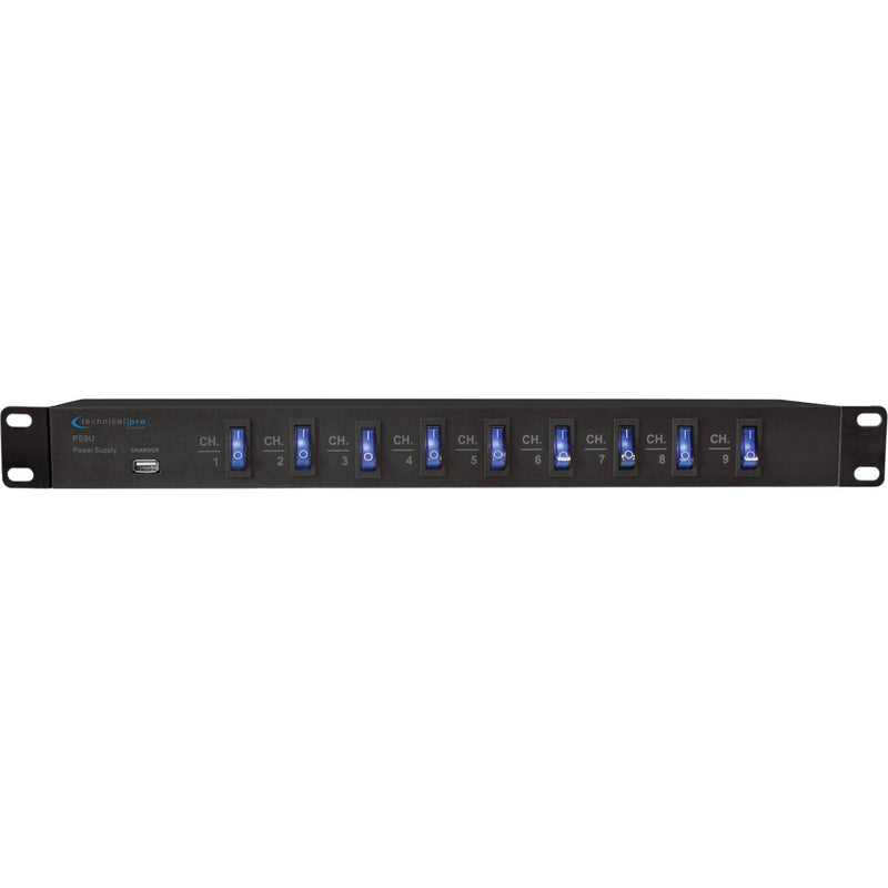Technical Pro PS9U Rack Mount Power Supply with USB Charging Port-Dirt Cheep