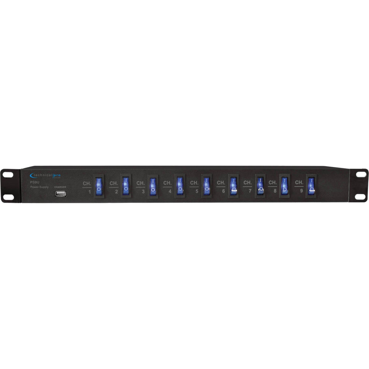 Technical Pro PS9U Rack Mount Power Supply with USB Charging Port ...