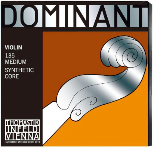 Thomastik Dominant 4/4 Size Violin Strings 4/4 Set, Steel E String, Ball End 135B-Dirt Cheep
