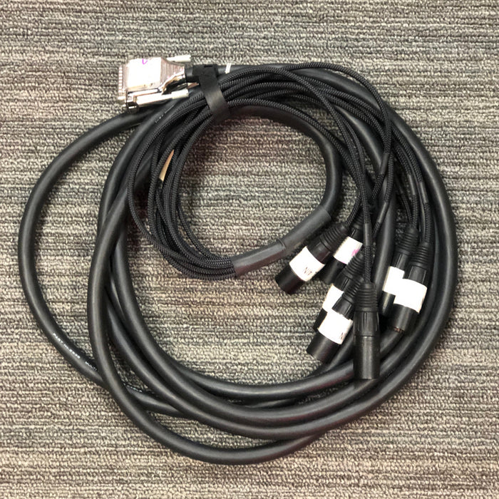 USED Mogami 2932 10ft DB25 to 4x4 XLRF XLRM Breakout Cable