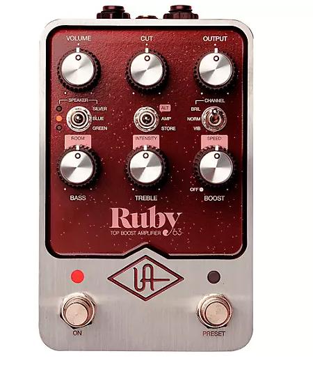 Universal Audio UAFX Ruby '63 Top Boost Amplifier Effects Pedal